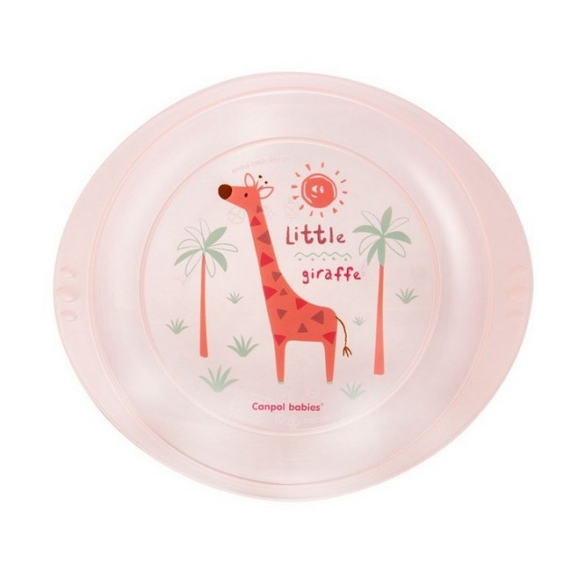 CANPOL BABY PLATE "AFRICA" - PINK